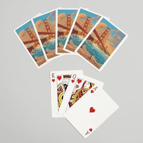 Juego de cartas Póker Lantern Press 52 cartas miniatura 7