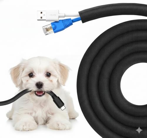 Dog and Cat Cord Protector Pet-Proof Cable Guard for Wires and Cords for Cable Cord