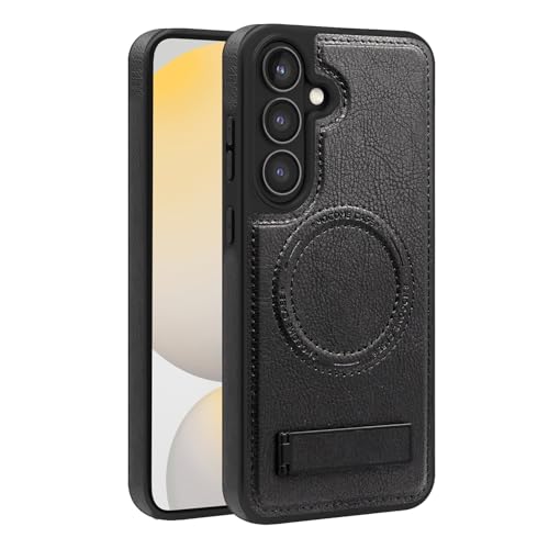 Image of Lunivop for Samsung Galaxy S24 FE Case 6.7 inch PU Leather Black
