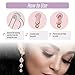 LobeCare - Clear Ear Lobe Support Patches for Earrings - Comfortable and Hypoallergenic Earring Backs for Droopy Ears - Prevents Stretching and Tearing - 90 Patches