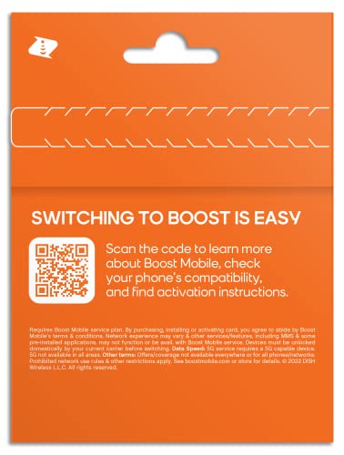 Boost Mobile Prepaid Sim Card | Unlimited Talk & Text | Choose Your Perfect Plan Activation Kit | Pay As You Go I No Contracts thumb #2