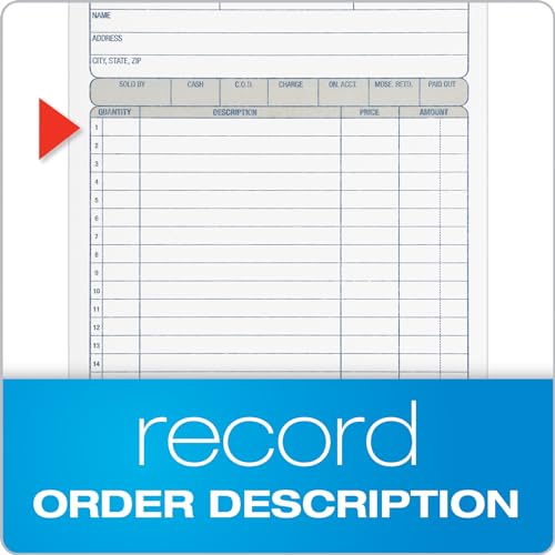 adams sales order book 3-part carbonless whitecanarypink 5-91634 x 8-71634 50 sets tc5805