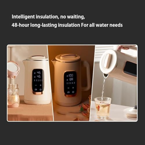 Tetera eléctrica inteligente 1.5L con control digital miniatura 6