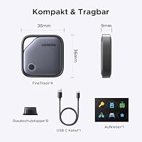 UGREEN Finetrack (4er Pack) Tracker mit USB C Aufladen (nur iOS) – Ansicht 9