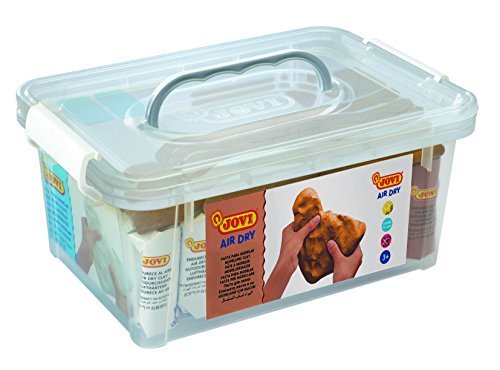 JoviAir Dry Modelling clay in Assorted Colours, 3,5 kg of clay + sculpting tools