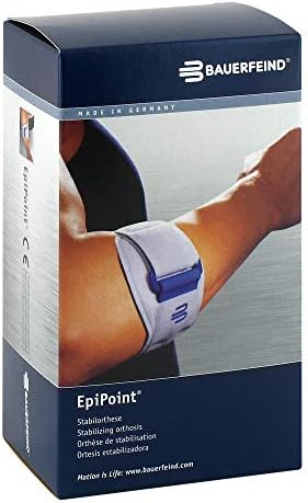 Bauerfeind - EpiPoint - Elbow Strap - Stabilizing Supports for Elbow Pain, Swelling and Injury - Color Titanium