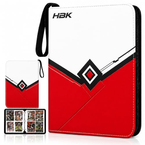HBK 400 Pocket Trading Card Binder, 4 Pocket Zipper Binder for TCG Cards - image 1