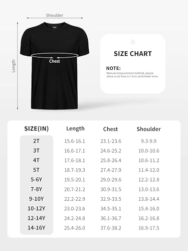 Ihu Boys Neon Shirts Dry Fit Athletic T Shirts Upf 50+ Performance Cooling Shirts Short Sleeve Kids Top For Boys And Girls thumb #1