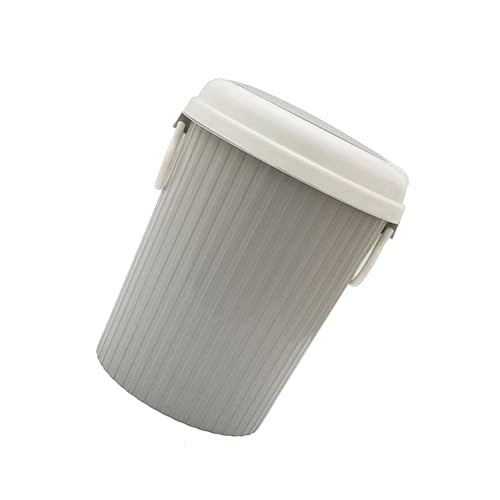 Amosfun Cubo de basura para baño, dormitorio, basurero de cocina, con tapas, cubo de basura para oficina, cubo de basura de plástico con tapa, disponible en Yaxa El Salvador