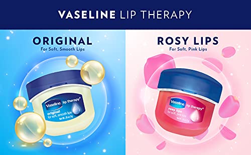 Miniatura 6 de Vaseline Lip Therapy Lip Balm Mini, labios rosados  Reparación de labios en un recipiente para labios agrietados y secos  Tamaño de viaje 0.25 onzas