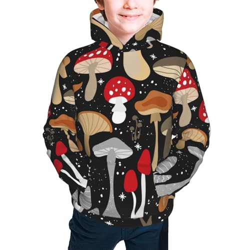 Various Mushrooms Kid Hoodies Boys Sweatshirts Girls Pullover with Pocket3