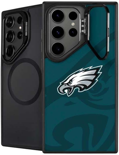 Skinit Kickstand Phone Case Compatible with Galaxy S25 Ultra - Officially Licensed NFL Philadelphia Eagles Retro Logo Design