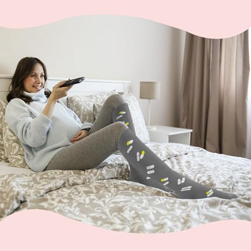 Image of Sooverki Compression Socks for Women & Men 6 Pairs is Best Supportive Knee High Stockings for Circulation, Travel, Nurses