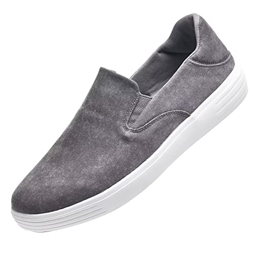 Image of konhill Mens Slip On Loafers Sneakers - Casual Knit Walking Shoes for Men, Lightweight Breathable Memory Foam Boat Shoes, Comfortable Slip-On Driving Loafers for Work Travel Beach