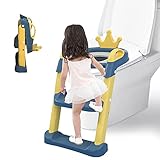 Cojín suave y plegable: El cojín está hecho de material de PU agradable a la piel, que es seguro e inodoro, suave y cómodo, proporcionando a los niños un tiempo de aseo agradable. El diseño plegable facilita el almacenamiento de la escalera de inodoro y ahorra espacio en el baño.