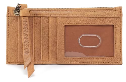 Image of HOBO Women's Carte Leather Card Case Wallet, Whiskey, One Size