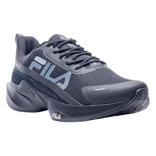 Tenis Fila Progress Lite Masculino, Black/Graphite/Flame Scarlet, 40