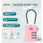 ANVIL TSA Approved Luggage Locks – High Security TSA008 Combination Travel Locks with Inspection Indicator for Suitcases and Backpacks. (2, Pink) - Image 5