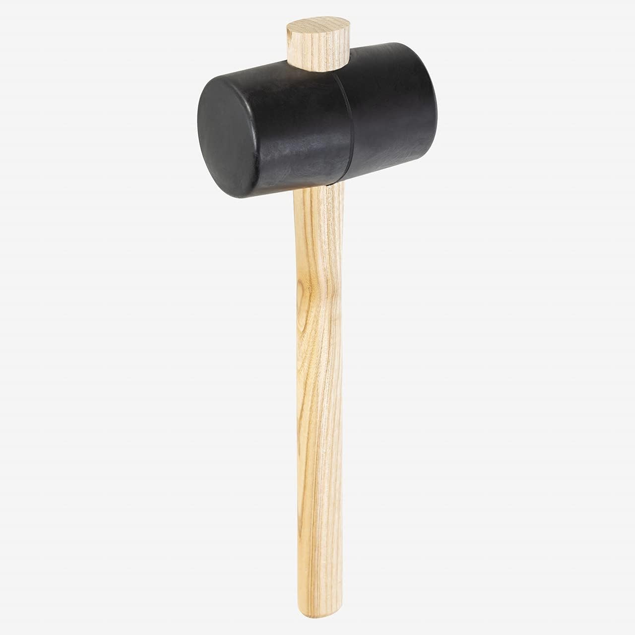 Picard Rubber Mallet Gr. 4 1100g – Black Rubber Head with Flat Faces, Ash Wood Handle, For Sensitive Work, Hardscaping & Landscaping, 140mm Length, 90mm Diameter, 2510711-4