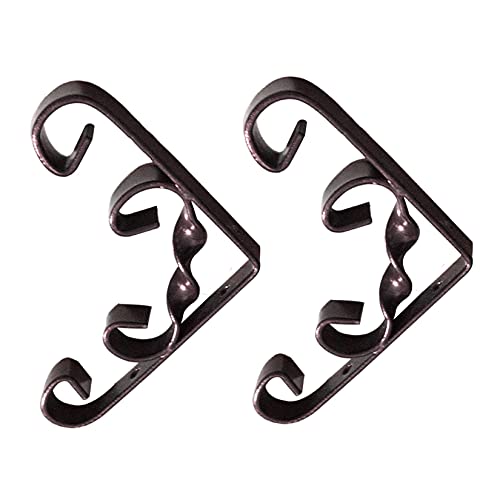 KOOEIN 2X Regalhalterung Schwarz,Dekorativer Retro-Halter,Schmiedeeiserner Regal,Schwimmende Wandkonsole,L-Förmiges Regal Für Heimwerker,10/15/20/25 cm, Messing,10cm/4in Cover