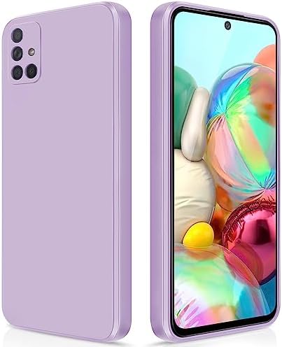 GiiYoon Case Compatible with Samsung Galaxy A13 4G, Silky-Soft Touch Full-Body Protective Phone Silicone Case, Shockproof Cover with Microfiber Lining, Blue