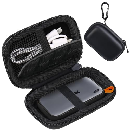Lacdo Hard Carrying Case for SSK Portable SSD External Solid State Drives 250GB 500GB 1TB 2TB SSD External Hard Drive USB 3.2 Gen2 hard EVA Shockproof Protective Storage Travel Bag, Black Lacdo Hard Carrying Case for SSK Portable SSD External Solid State Drives 250GB 500GB 1TB 2TB SSD External Hard Drive USB 3.2 Gen2 hard EVA Shockproof Protective Storage Travel Bag, Black
