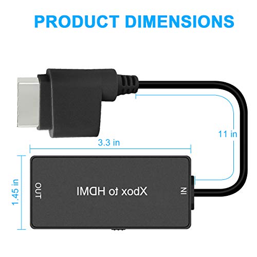 Y.d.f Xbox 360 Hdmi Converter, Xbox 360 To Hdmi Converter Hd Link Cable For Xbox 360, Xbox 360 To Hdmi Support 720P / 1080P. Compatible With Xbox 360 And Xbox 360 Slim. #TOP3