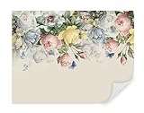 Tapeko Fototapete Blumen Premium | Vliestapeten 360x250 cm | Tapete Blumen | Für Schlafzimmer Wohnzimmer | Fototapete 3D Blumen Nature | Sanfte Farben | Tapete Mehrfarbig u39845