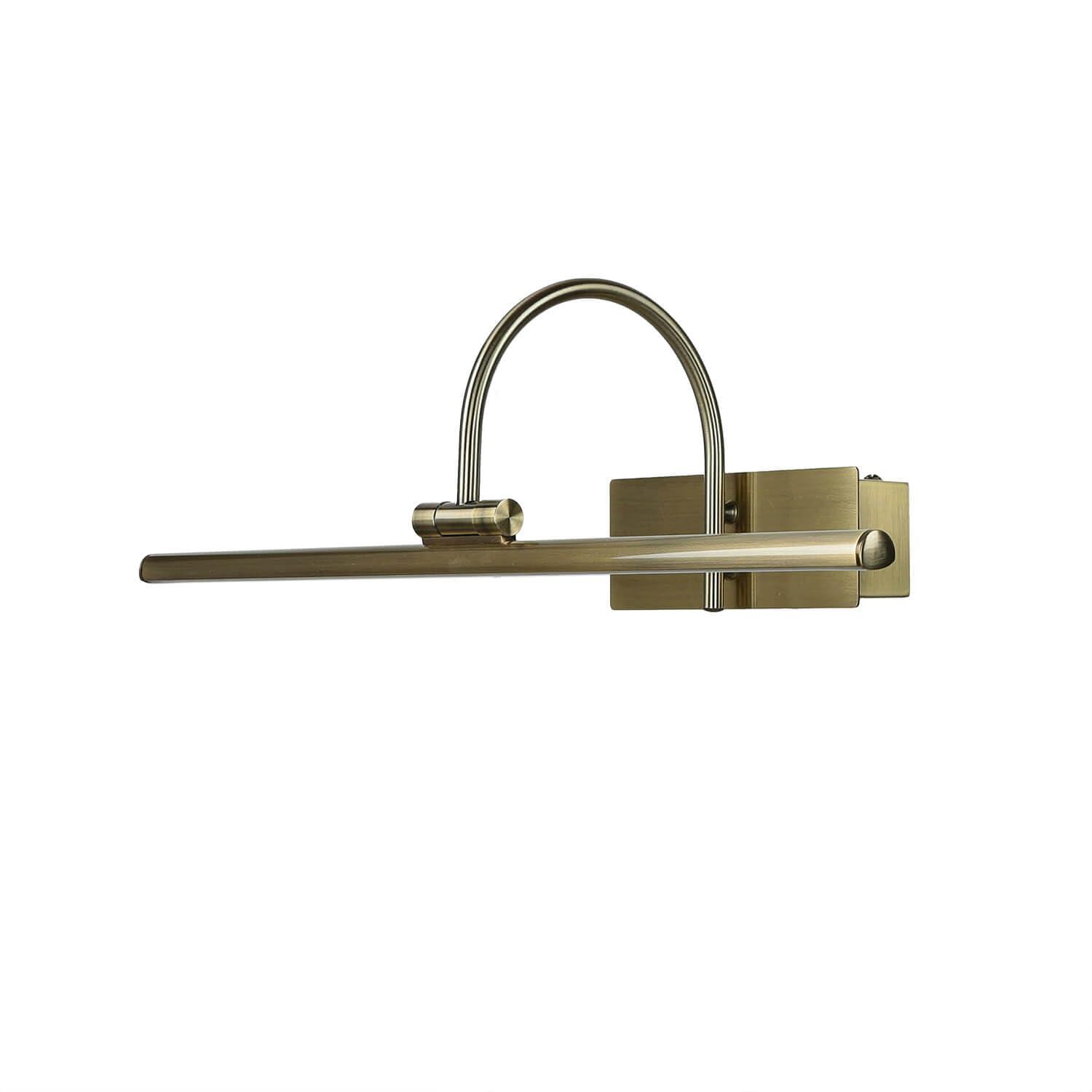 Lámpara LED para cuadros XL de metal en latón antiguo ancho: 45 cm lámpara de espejo clásica orientable para pasillo baño salón dormitorio lámpara de pared lámpara para cuadros