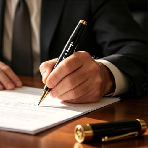 Forever & Always Engraved Gel Pen, Keepsake Present for Husband & Wife - Image 3