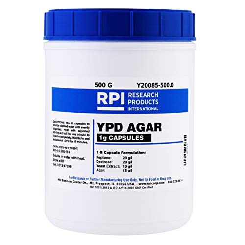 YPD Agar, 1 Gram Capsules, 500 Grams