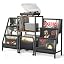 Two-side Storage With Cart-black&brown
