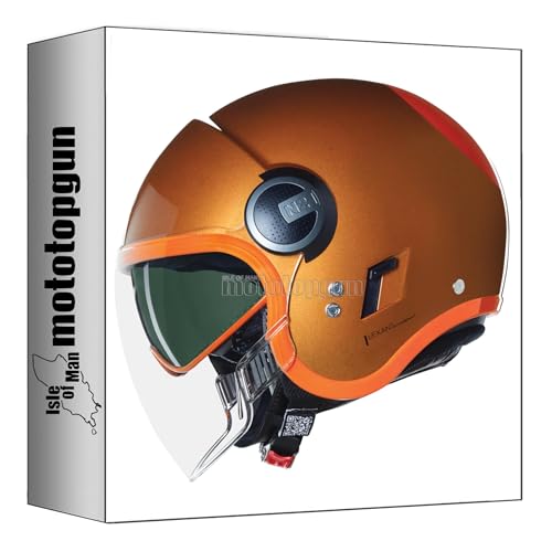Casque Nolan N21 Visor orange ocre XS la solution confort contre le vent
