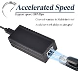 REVODATA 25 W Gigabit PoE na USB-C przetwornik sterownika do telefonu/tabletu, wyjście zasilania PoE na typ C z Ethernet 2 w 1, 5 V/9 V/12 V/15 V/20 V adaptacyjne wyjście, Plug & Play (GPD2CAT-20V)