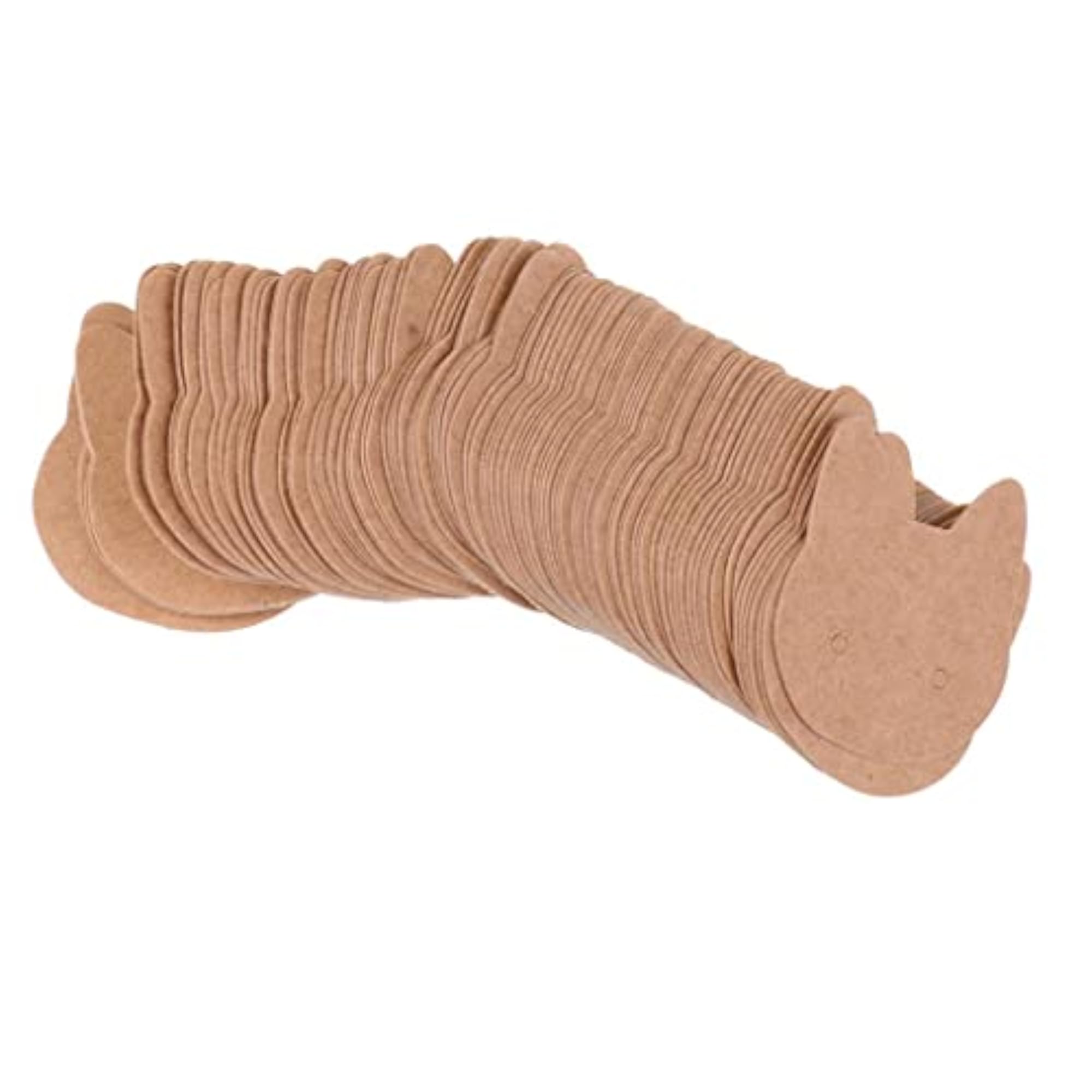 100 Pieces Kraft Paper Cat Earring Display Tags Cards