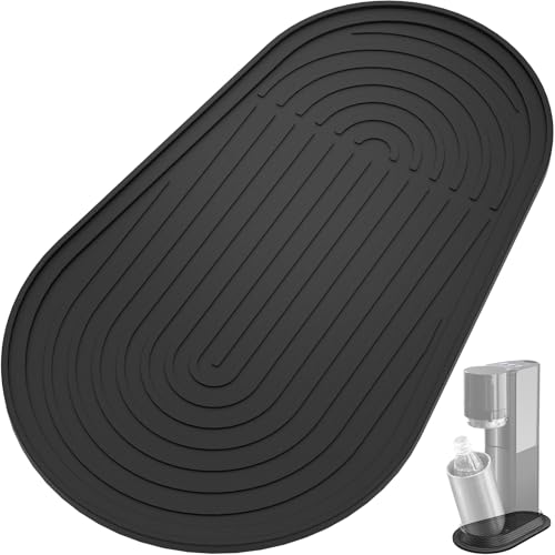 Mycket Alfombrilla de silicona compatible con máquina Soda E-Duo/Duo, alfombrilla de goteo perfecta, de silicona, antideslizante, estable, accesorio para gaseador de agua de soda (para E-Duo/Duo