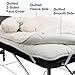 ForPro Premium Quilted Fleece Table Pad Set, Natural, Extra Soft, Hypoallergenic, for Massage Tables, Includes Massage Table Pad and Face Rest Cover