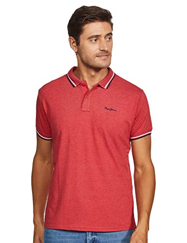 Image of Pepe Mens Slub Polo T-Shirt