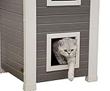 Kerbl 81613 ECO-Katzenhaus Emila 49x55x82 cm, 14.5 kg
