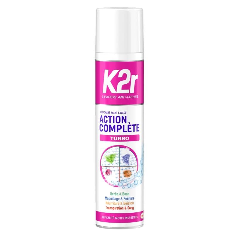 K2R détachur avant lavage aérosol 400ml pour les vêtements des enfants