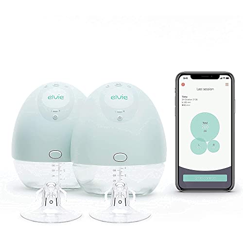 Elvie Double Pump & Breast Pump Shield (21mm) Bundle | Includes Elvie Double Silent Wearable Breast Pump w/App & Elvie Pump Breast Shield (21mm, 2-Pack)