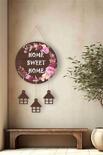 Image of SAF paintings Sweet Home Mdf Wooden Wall Hanging Home Decor Plates, wall painting, wall hanging For home decoaration, office, living room, wall decoration WHWH-221