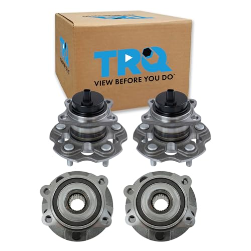 Image of TRQ 2 Piece Wheel Bearing & Hub Assembly Set Compatible with 2012-2017 Toyota Prius V