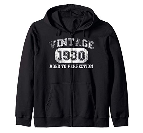 Nacido en 1930 Regalo de cumpleaños 90 años 1930 90 bday Sudadera con Capucha