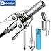 OKYOUK Grease Gun Kit,Visible Heavy Duty Pistol-Grip Grease Gun, Quick Lock Grease Gun Coupler(0.53