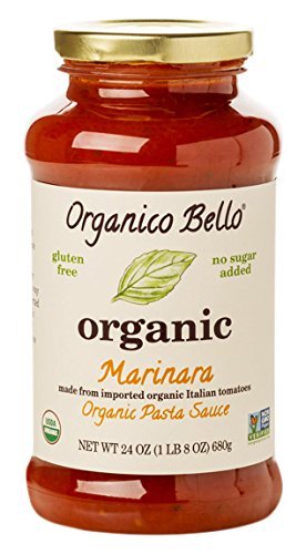 Organico Bello - Organic Gourmet Pasta Sauce - Marinara - 24oz (Pack of 6) - Non GMO, Whole 30 Approved, Gluten Free - Thumbnail 4