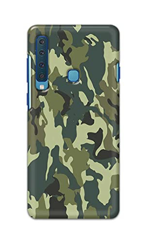 Image of Printed Hard Back Cover Case for Samsung Galaxy A9 2018 Back Cover (Green Army Camouflage) -1803