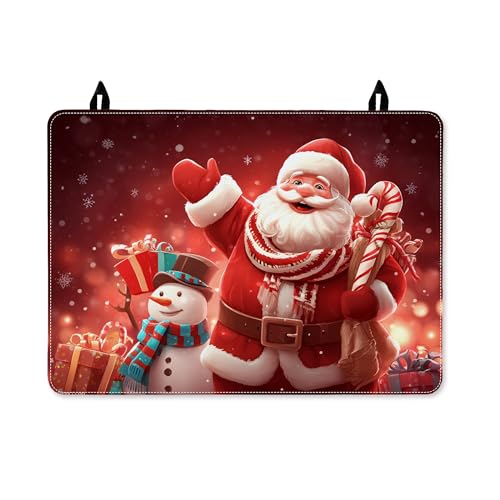 Herdabdeckung für Elektroherd, Weihnachtsmann, Weihnachtsmann, Weihnachtsfest, Schneemann, Zuckerstange, Weihnachten, rot, wasserdichte Abdeckung für Glasplatte, elektrisches Landhaus, Küche