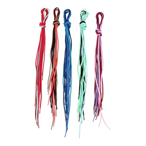 Baluue 30 St Rundade Färgglada Skosnören och Hållbara Sportskosnören för Sneakers Boots och Skridskor Stilfulla Skotillbehör för Vardagligt Bruk