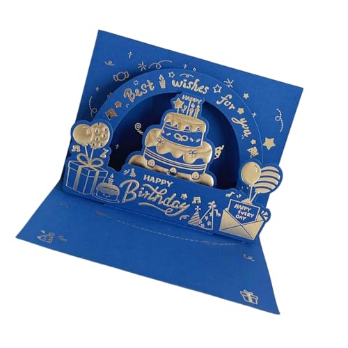Rebellious Tarjeta de felicitación de cumpleaños con diseño de ventana de oro y tarjeta de papel premium